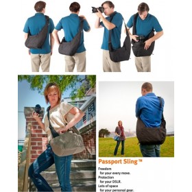 Lowepro Passport Sling Shoulder Sling Bag (Blue) - Free Shipping!!